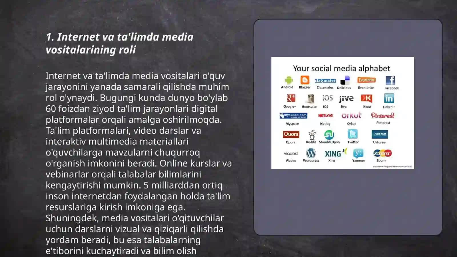 Internet va mediya ta'lim hamda xorijiy ommaviy Ahborot vositalarining mediya makondagi o'rni 3