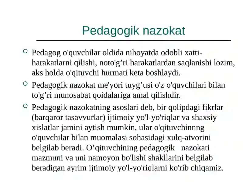 PEDAGOGIK TAKT UNING MOHIYATI VA MAZMUNI 3