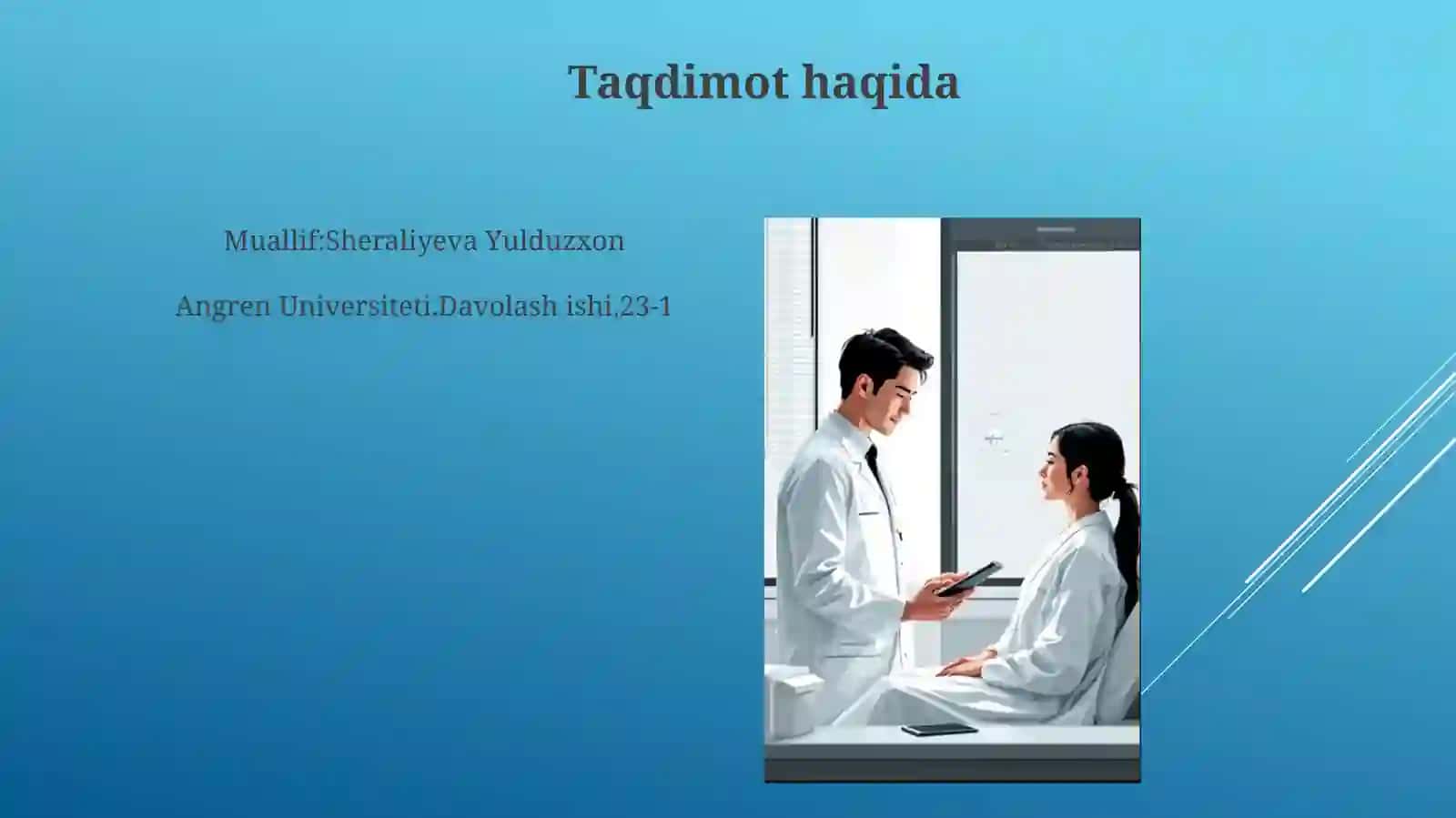 Kasalliklarni erta disgnostikasi va kelib chiqish sabablari sharoitlarini aniqlash va ularni bartaraf etish 3