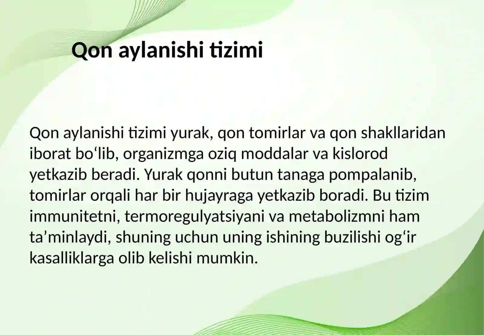 Odam va uning organlari tizimi tuzilishi va vazifalari 3