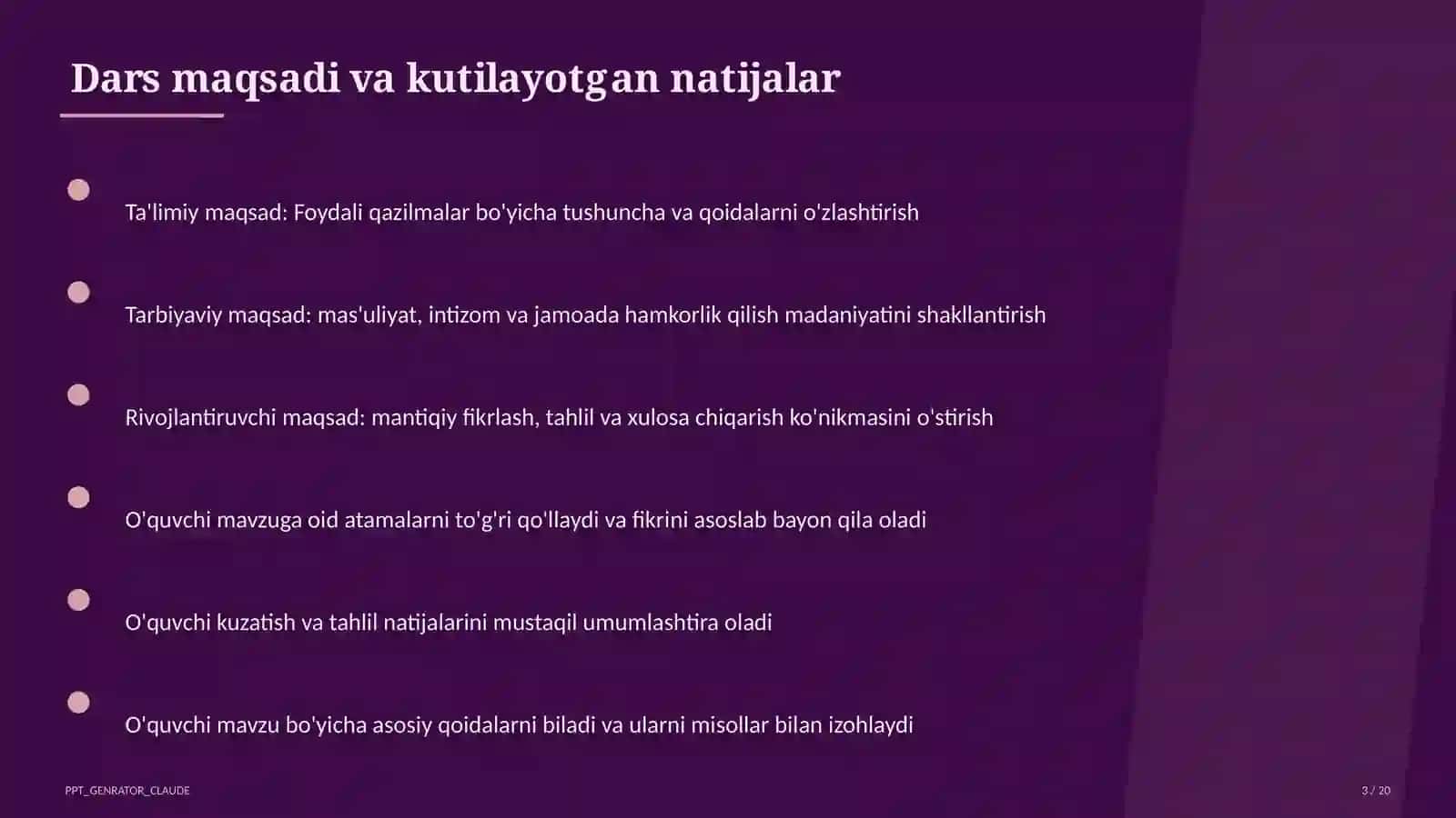 Foydali qazilmalar (3-sinf) 3