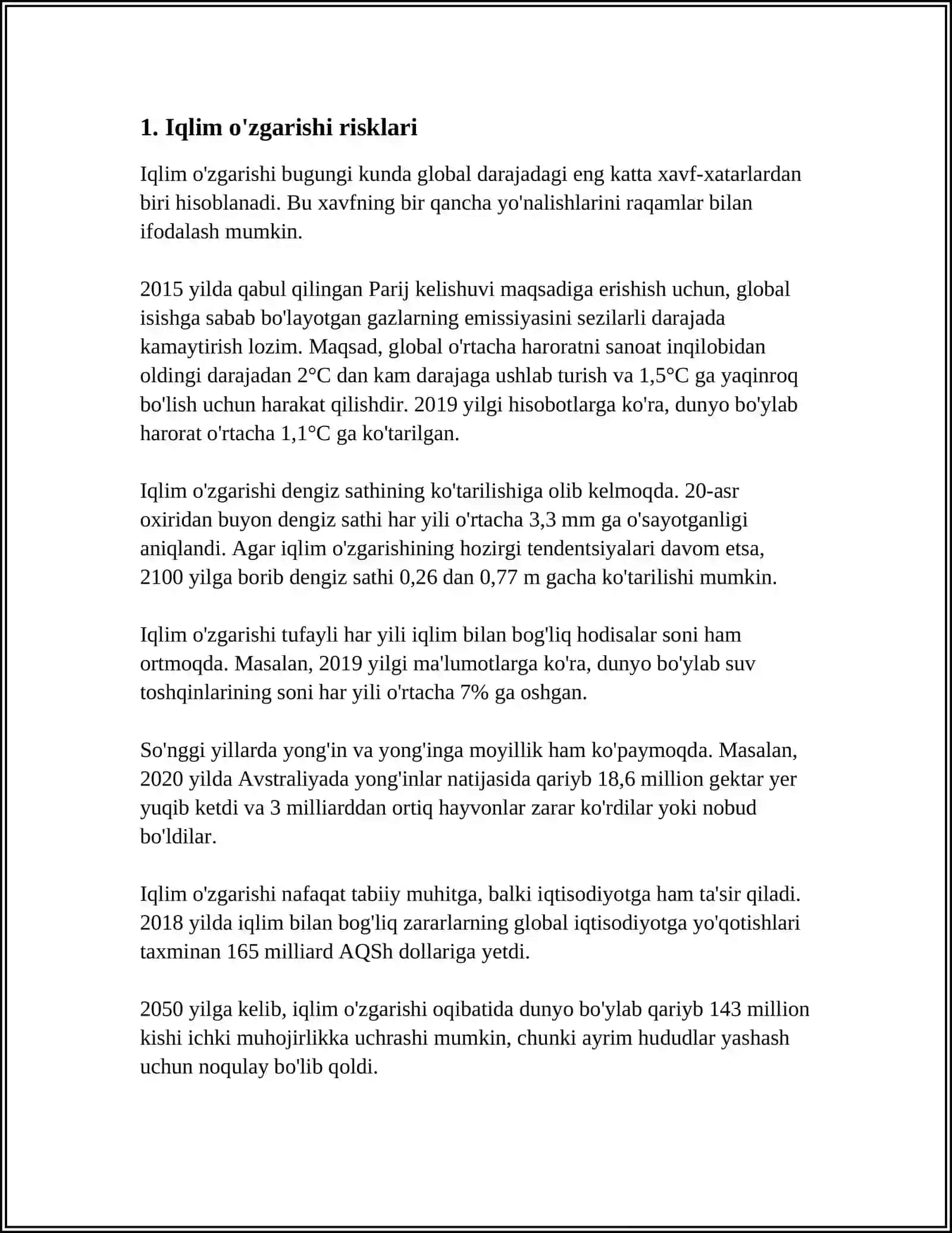 MAMLAKAT RISKLARI TAHLILI 3