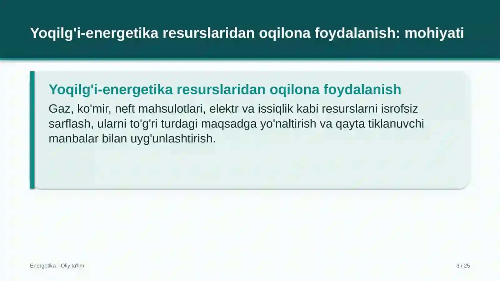 dorivor o'simliklar yetishtirishda yoqilg'i energetika resurslaridan oqilona foydalanish 7448 3