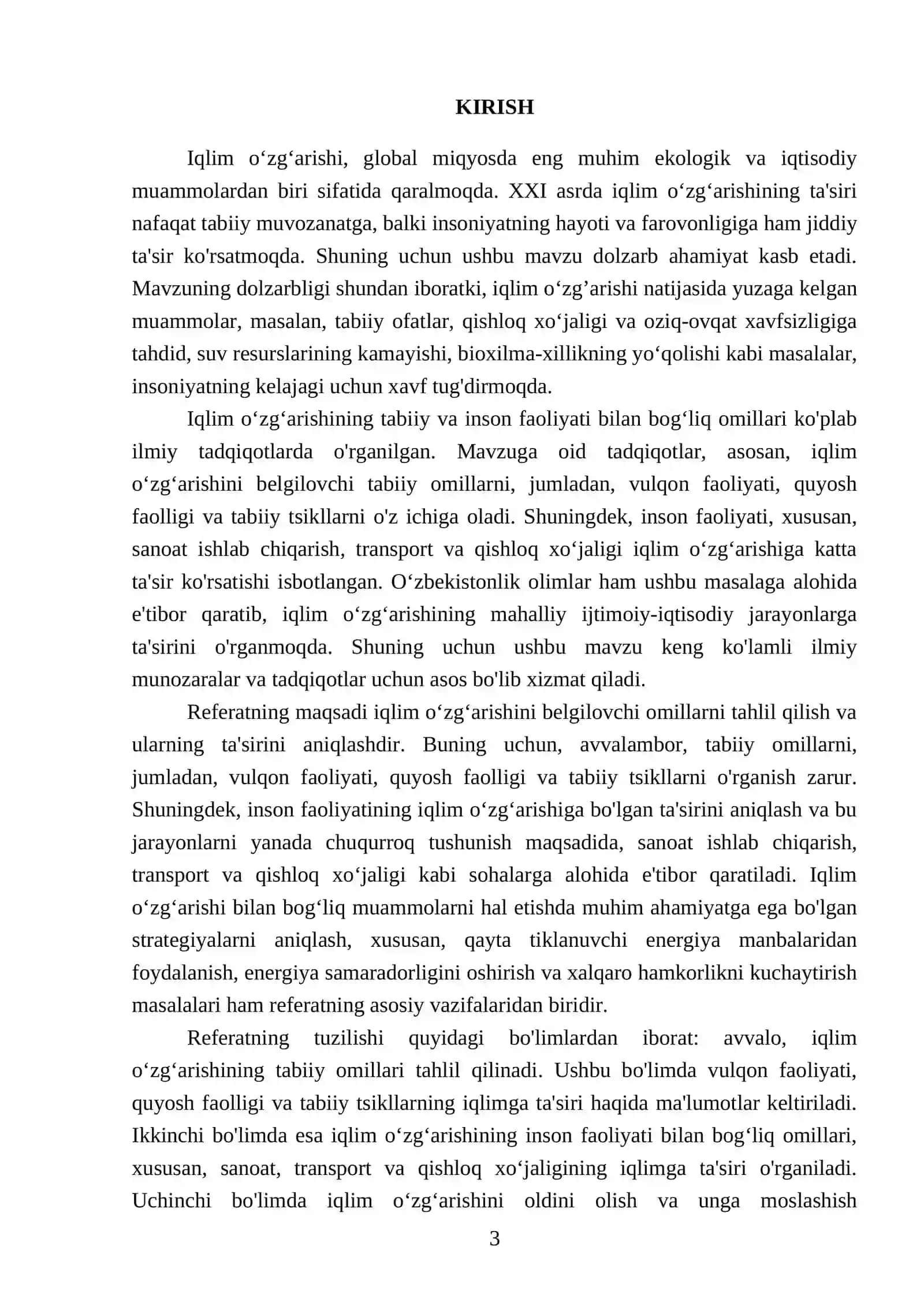 Iqlim oʻzgarrishini belgilovchi omillar 3