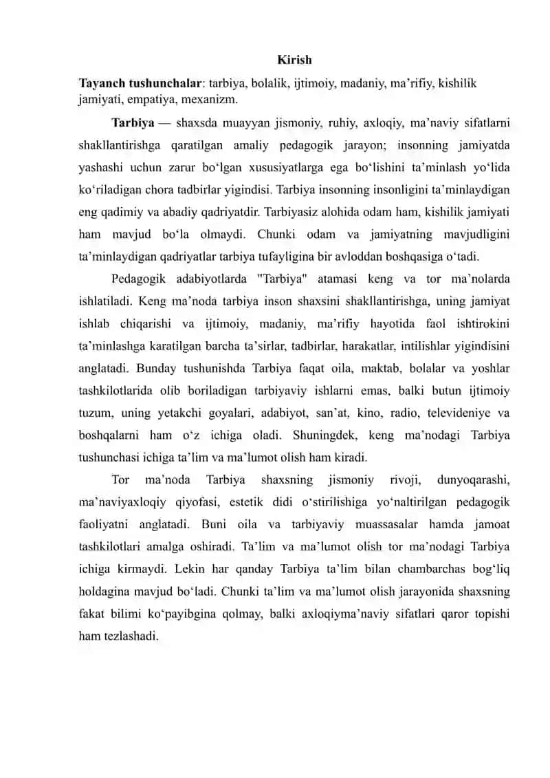 BOLA RIVOJLANISHIDA MUHITNING TA’SIRI REFERAT 3