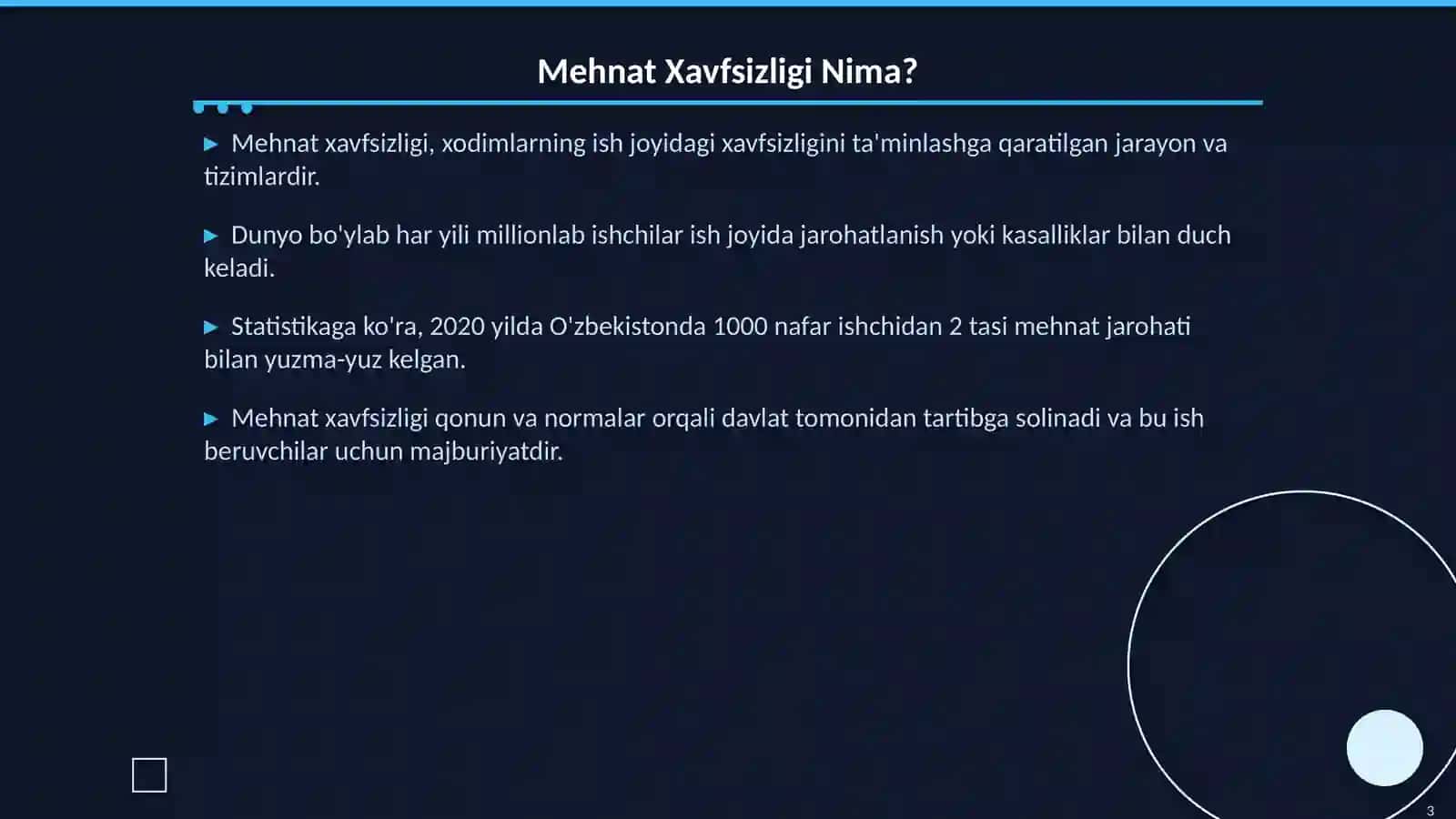 Mehnat Xavfsizligini Ta'minlash 3