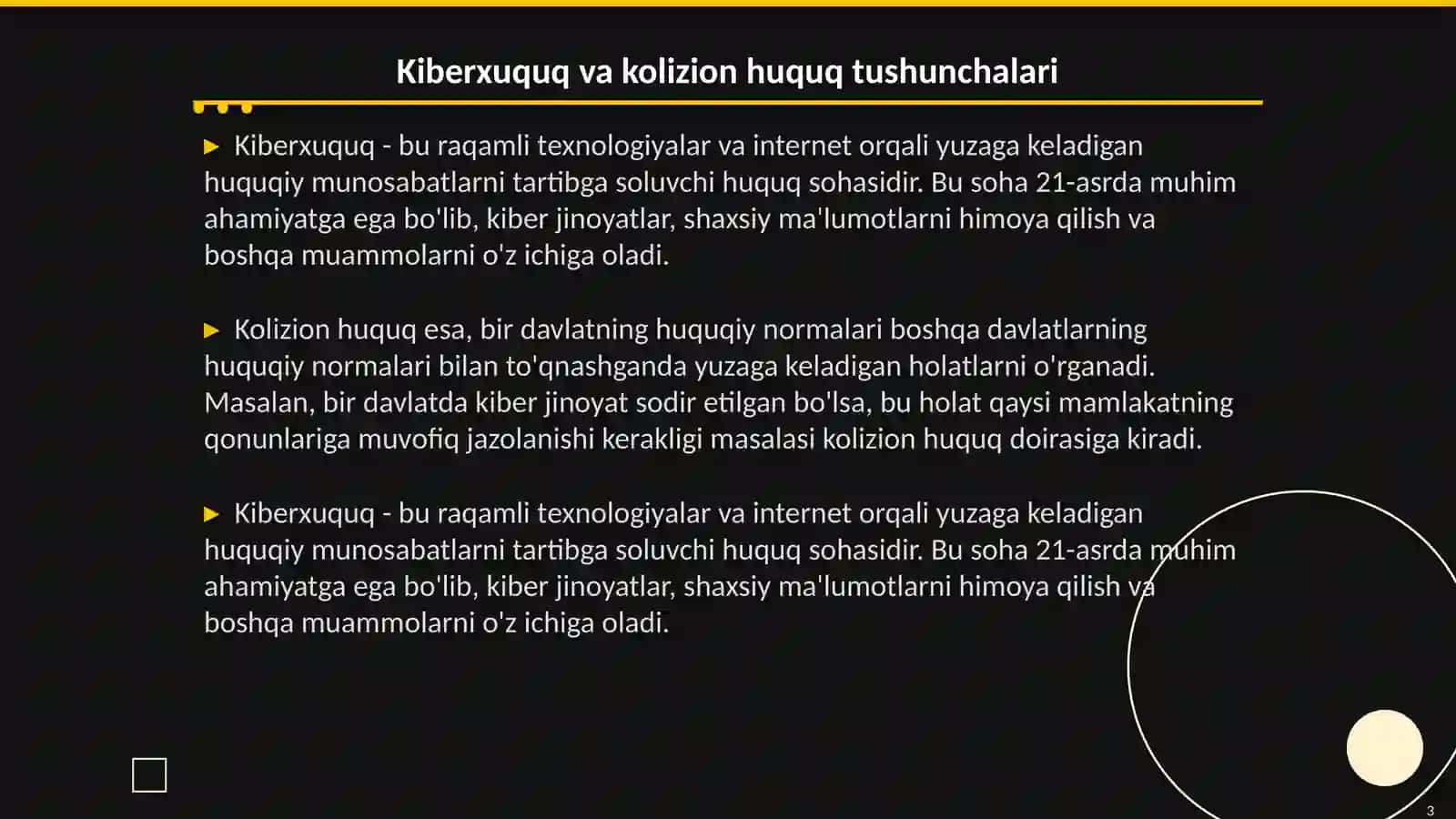 Kiberxuquqning kolizion masalalari 3
