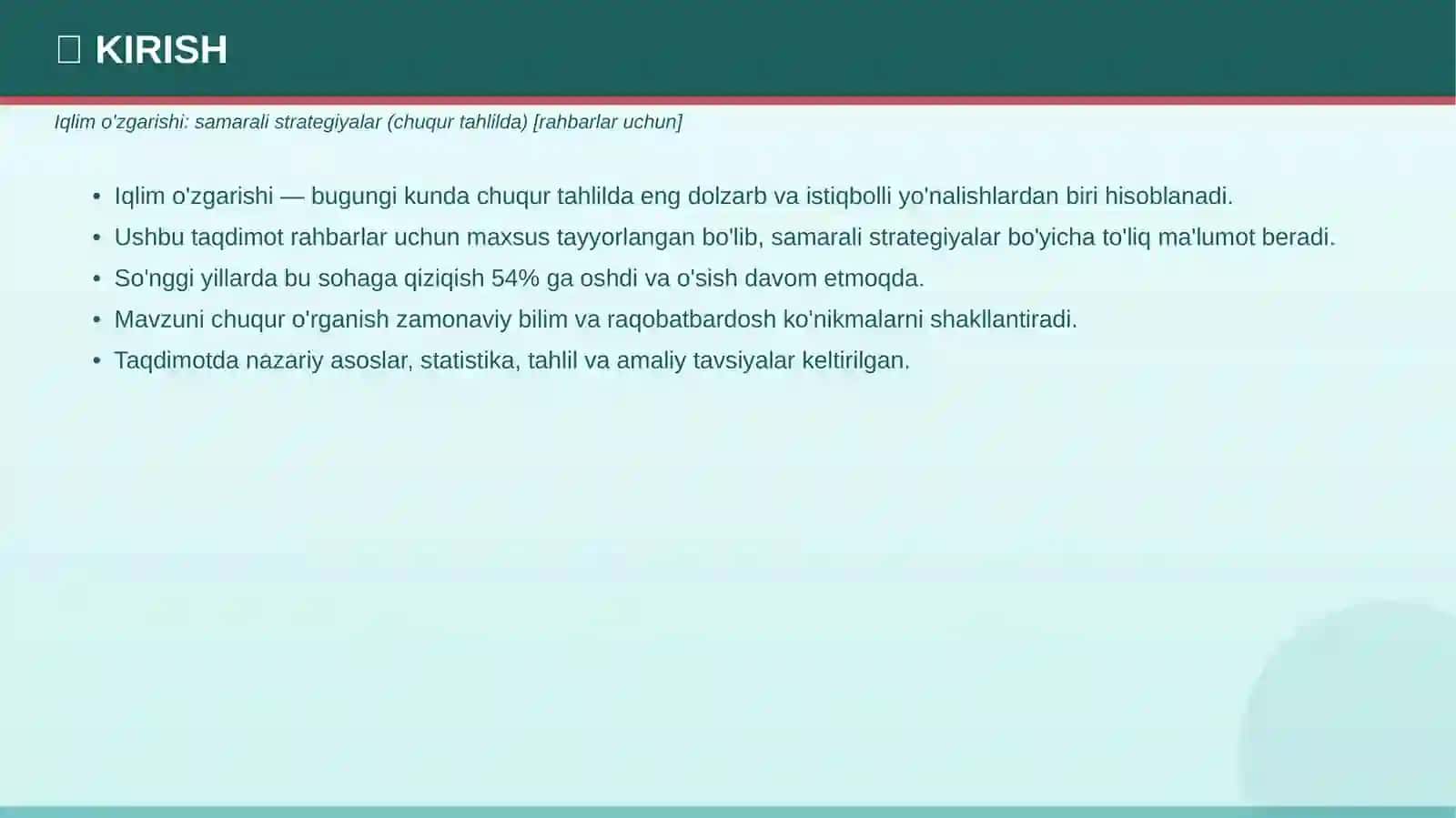 IQLIM O'ZGARISHI 3