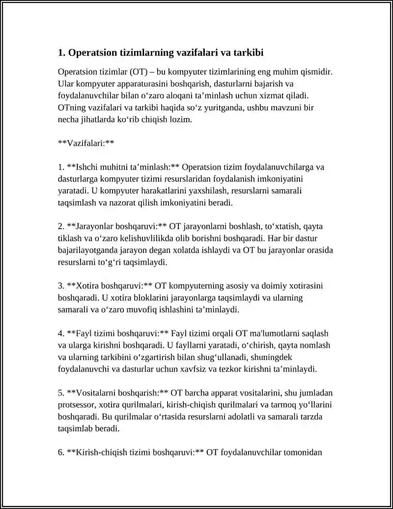 OPERATSION TIZIMLAR 3