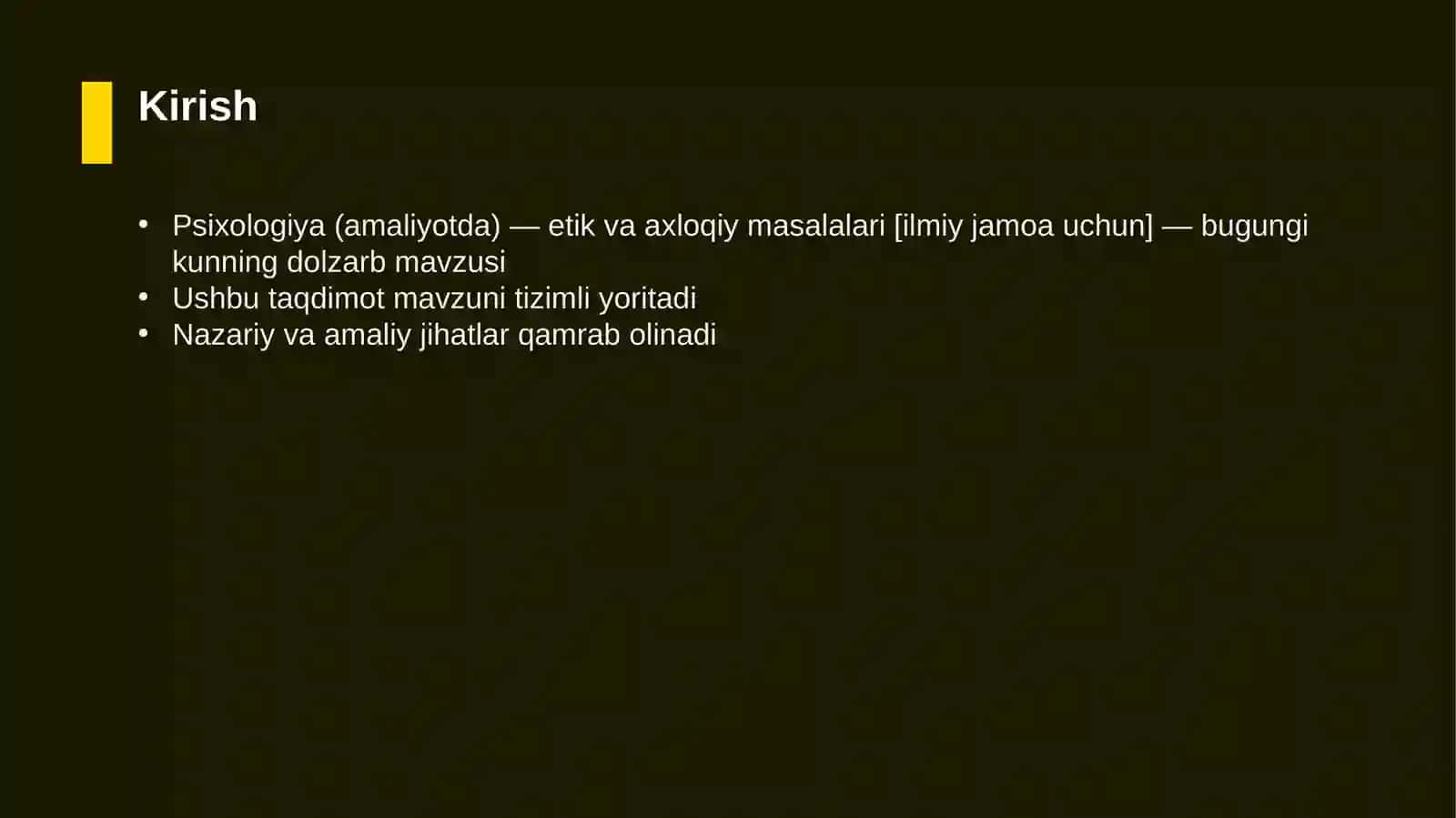 Psixologiya (amaliyotda) — etik va axloqiy masalalari [ilmiy jamoa uchun] 3