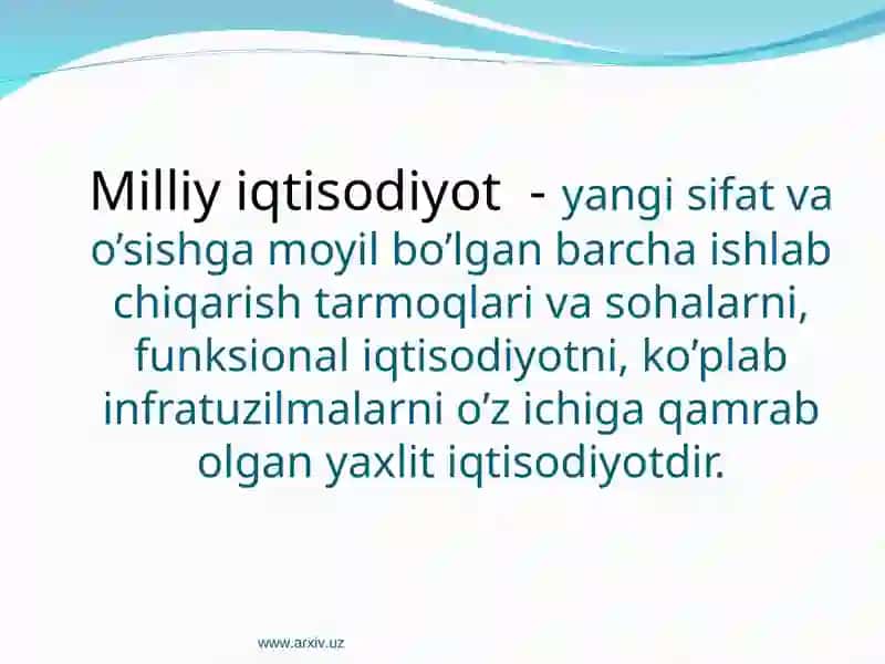Milliy iqtisodiyot 3