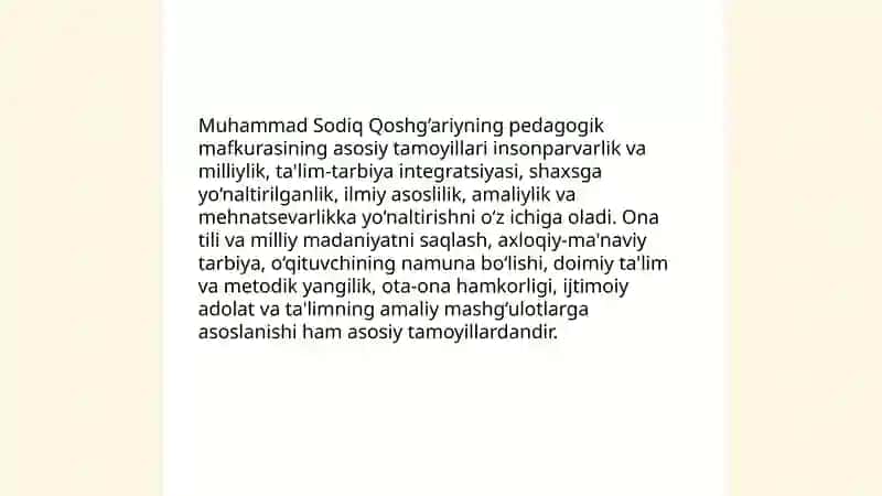 Muhammad Sodiq Qoshg‘ariyning pedagogik qarashlari 3