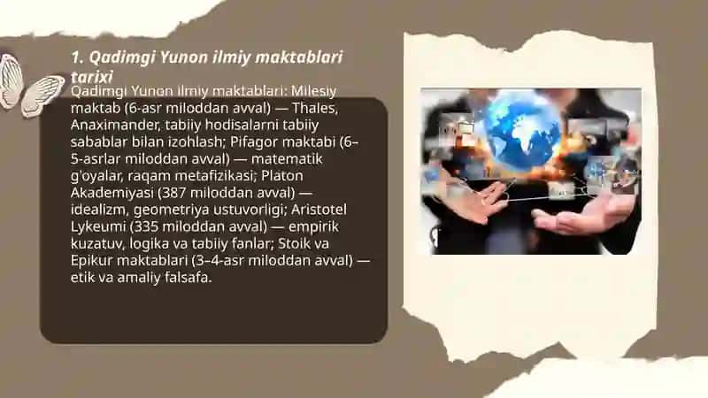 Xorijiy ilmiy maktablar tarixi 3
