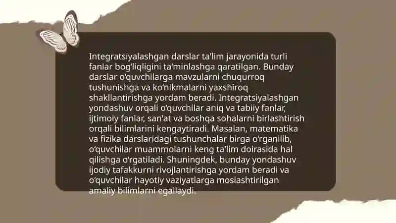 Integratsiyalashgan darslarning samaradorligini oshirish va taʼlim prinsiplari 3