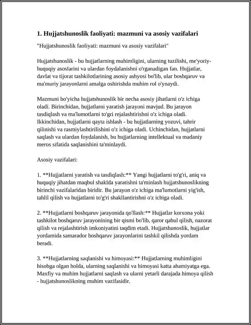 HUJATSHUNOSLIK FAOLIYATI MAZMUNI VA TUZILMASI 3
