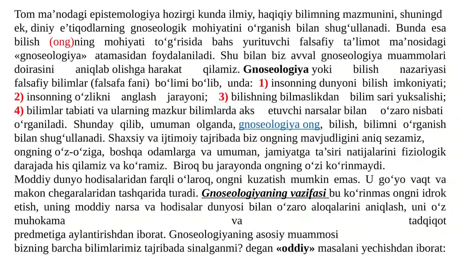 Bilish falsafasi (Gnoseologiya) 3