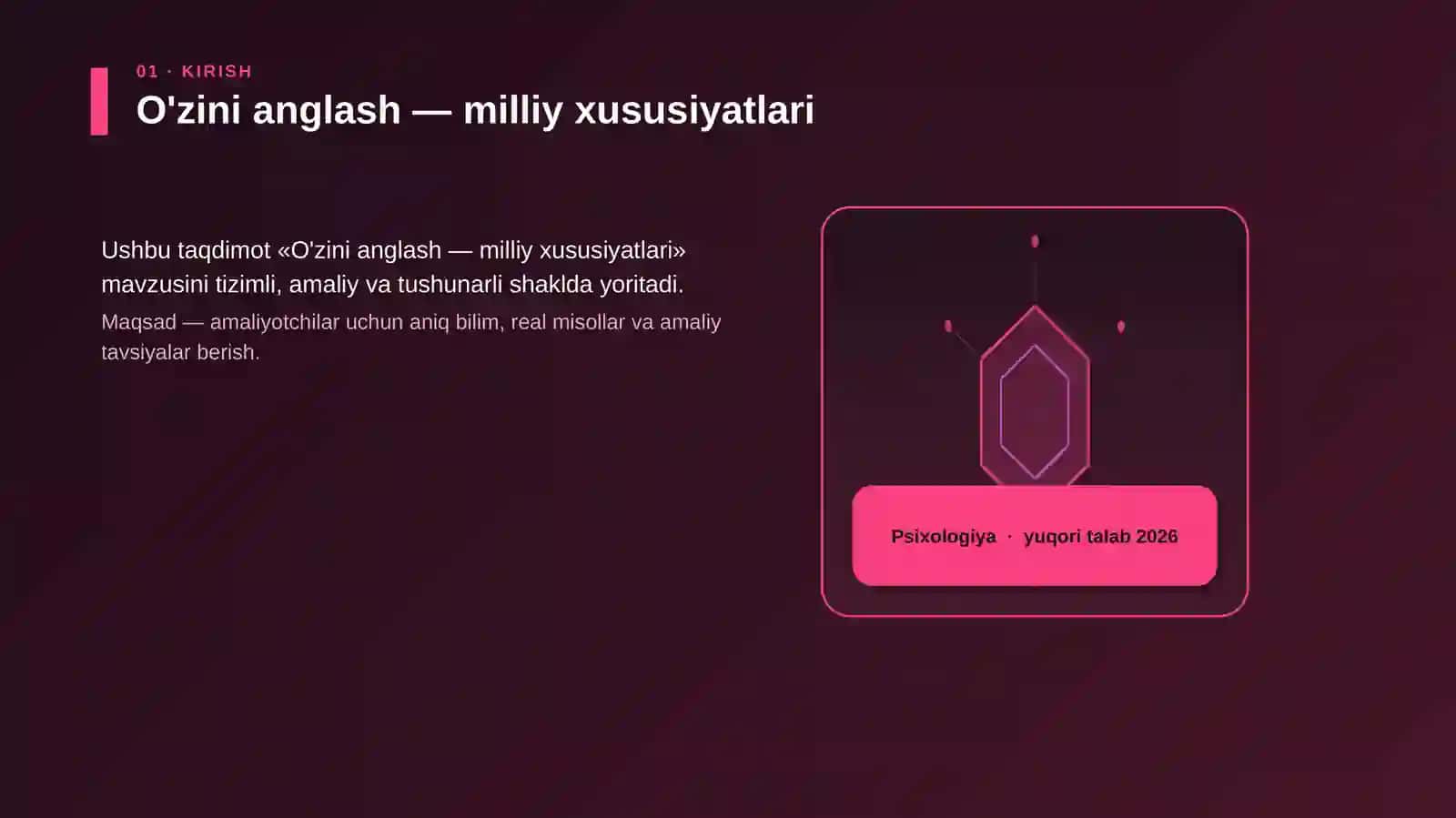 O'zini anglash — milliy xususiyatlari 3