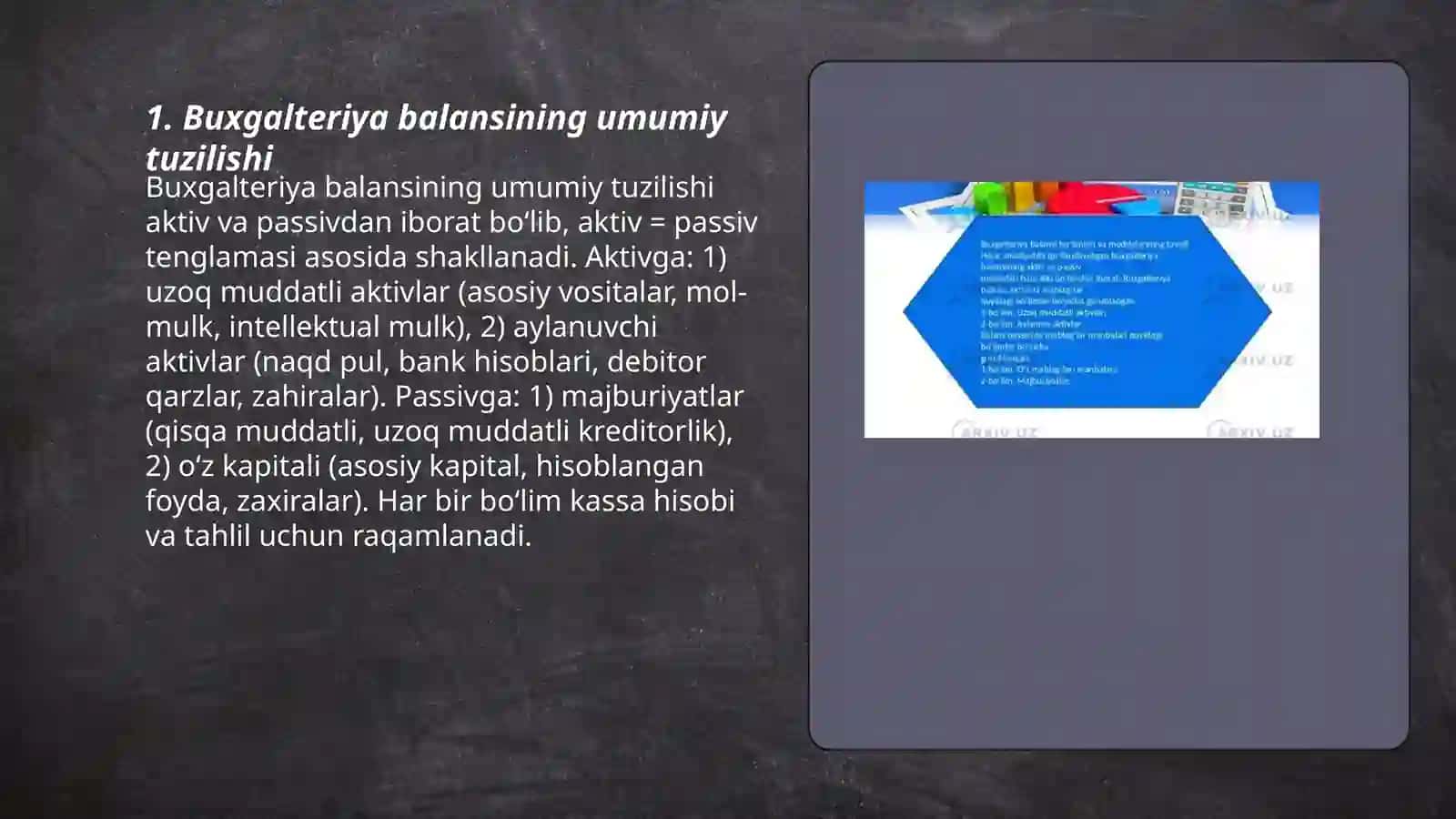 Buxgalteriya balansining tuzilishi 3