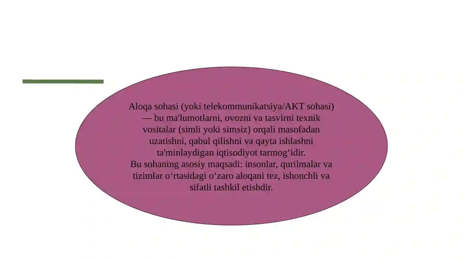 Aloqa va axborotlashtirish xizmatlarini ko‘rsatuvchi sub’ektlarda buxgalteriya hisobi. 3