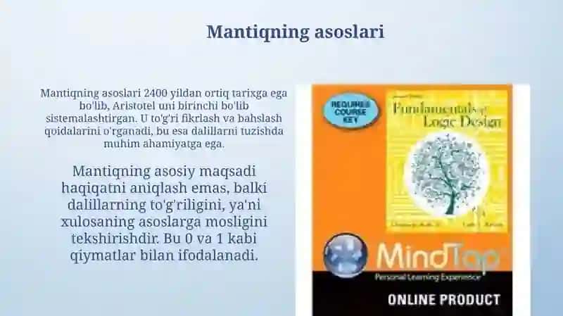 Mantiq asoslari 3