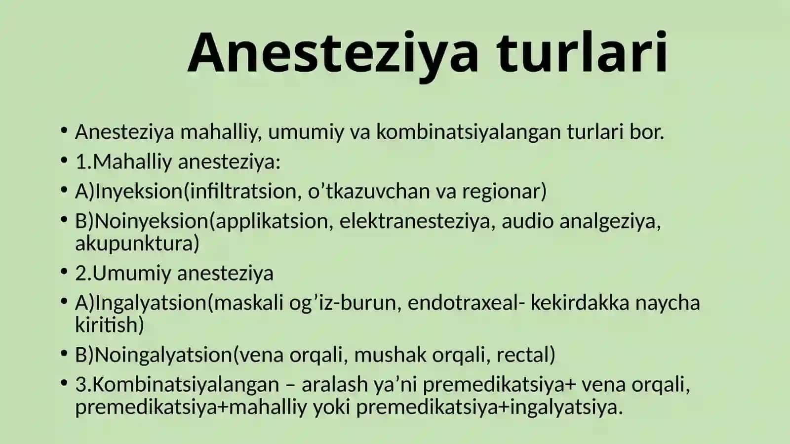 ANESTEZIYA TURLARI 3
