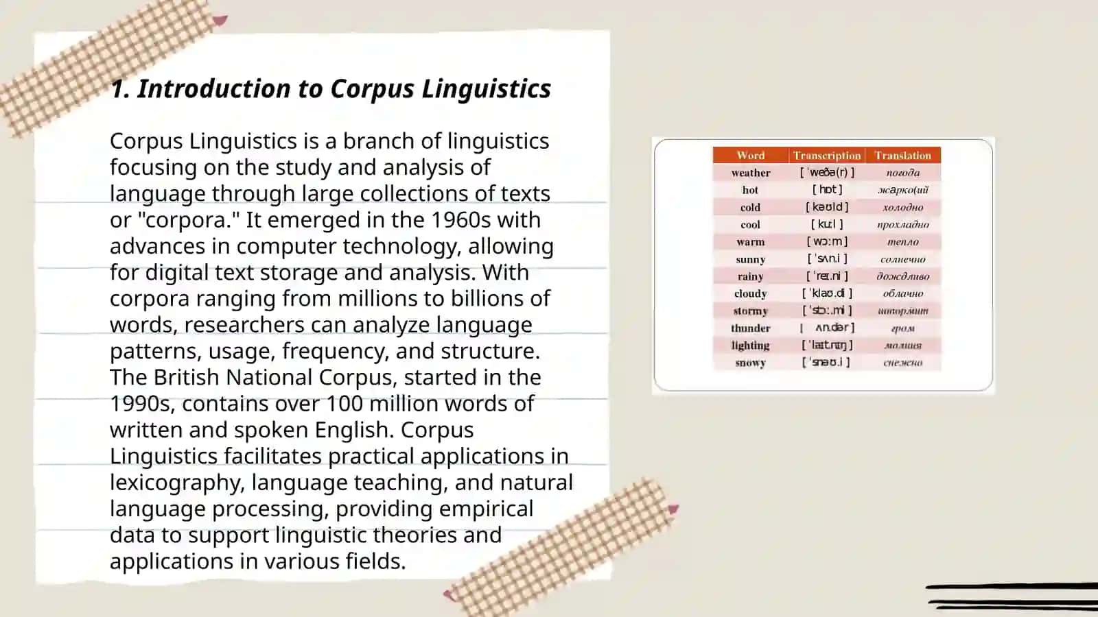 Corpus words and concordances 3