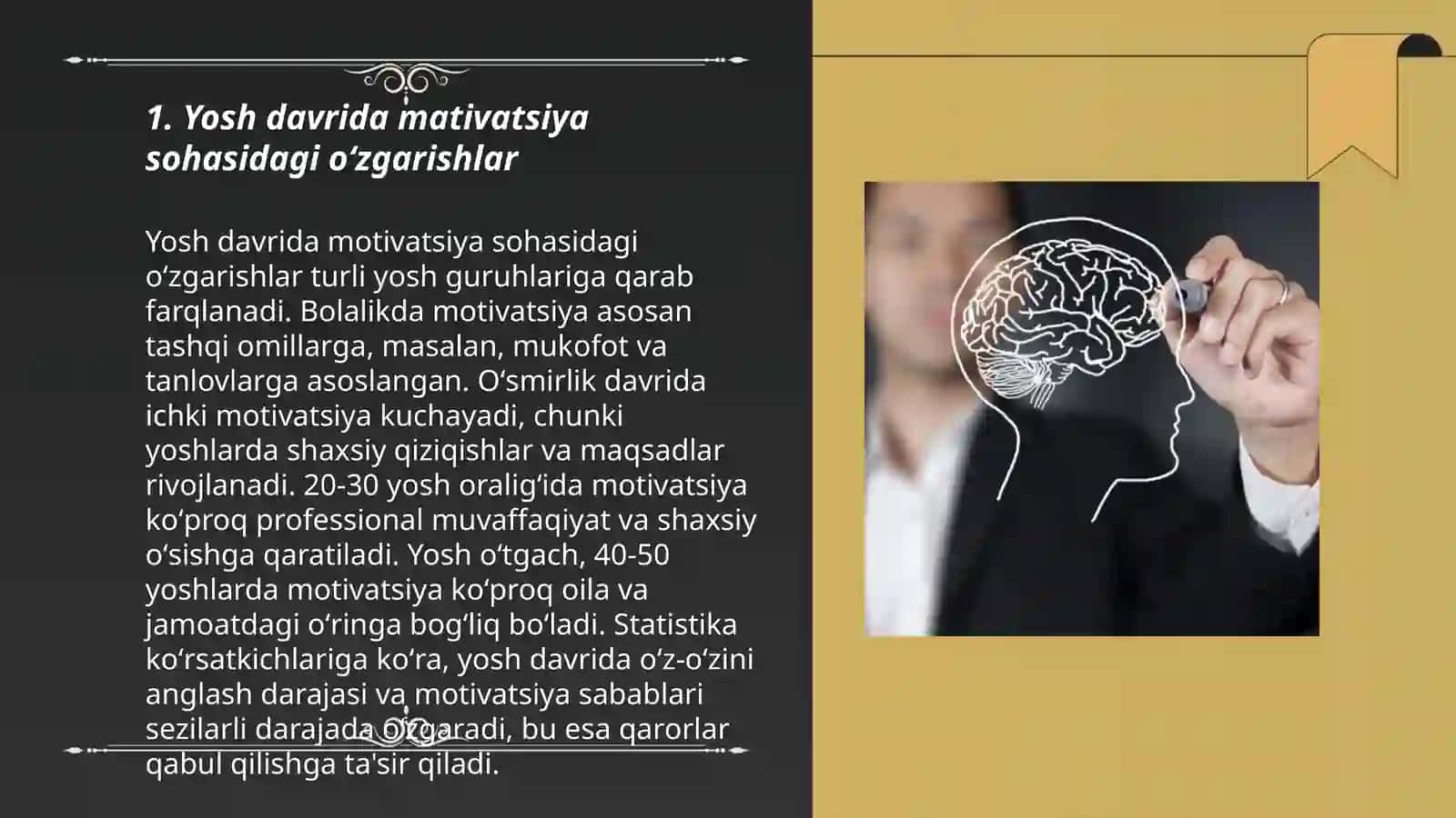 Yosh davrida Mativatsion sohadagi oʻzgarishlar uning sabablari va alomatlari maktabga psixologik tayyorlik muommosi 3