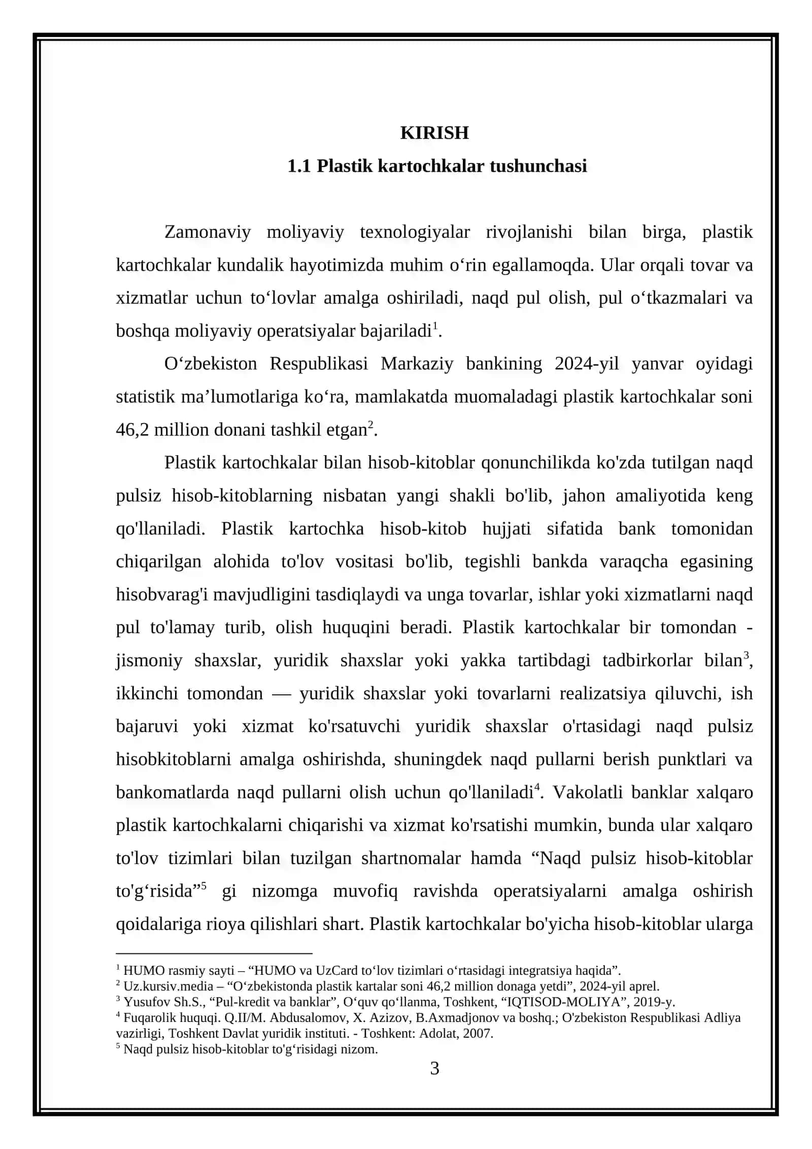 Plastik kartochkalar bilan hisob-kitoblar 3