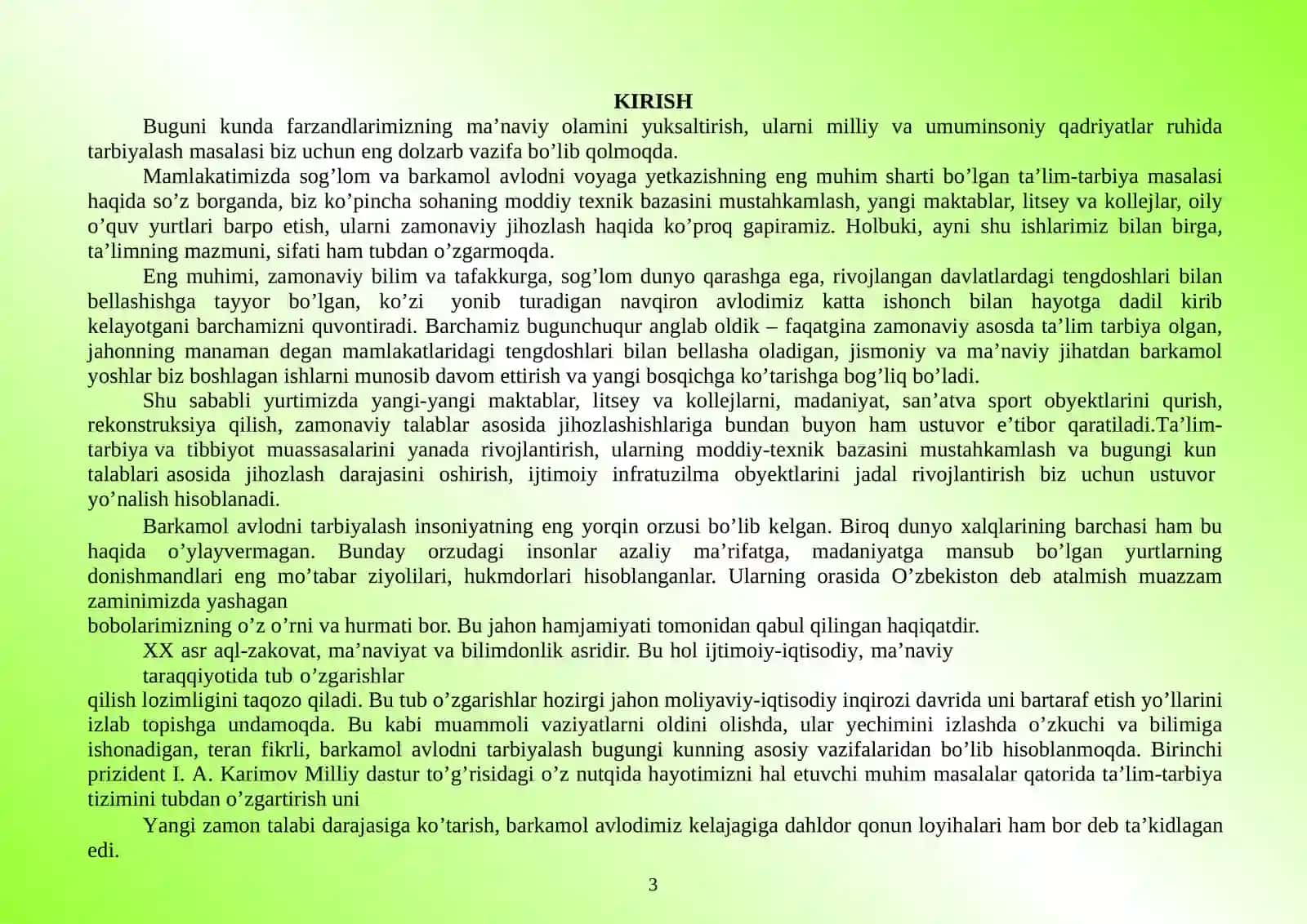 Differensialhisobning geometriyaga ba'zi tatbiqlari 3