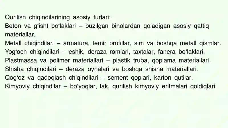 Qurilish chiqindilari 3