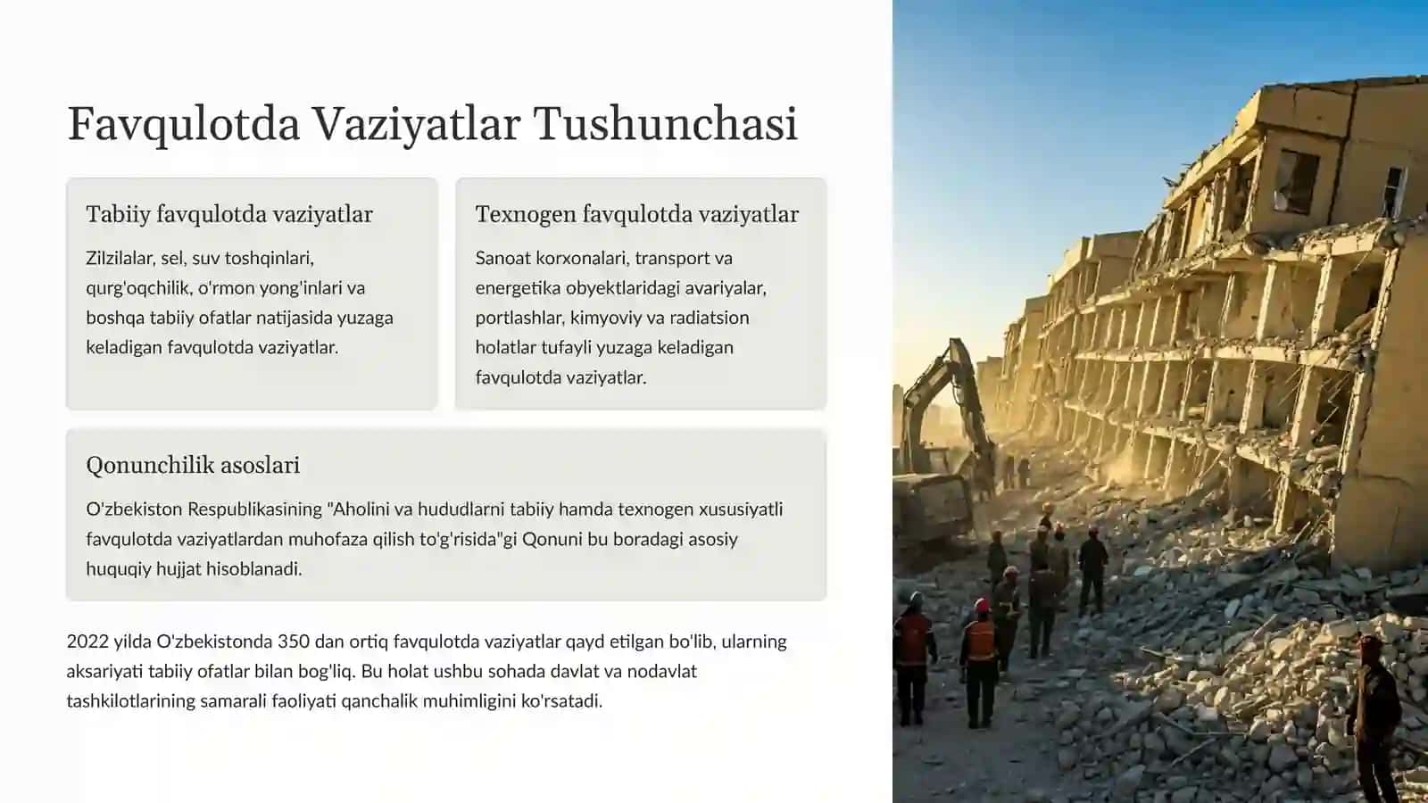 Favqulotda vaziyatlarda davlat va nodavlat tashkilotlarining faoliyat yo'nalishlari. 3