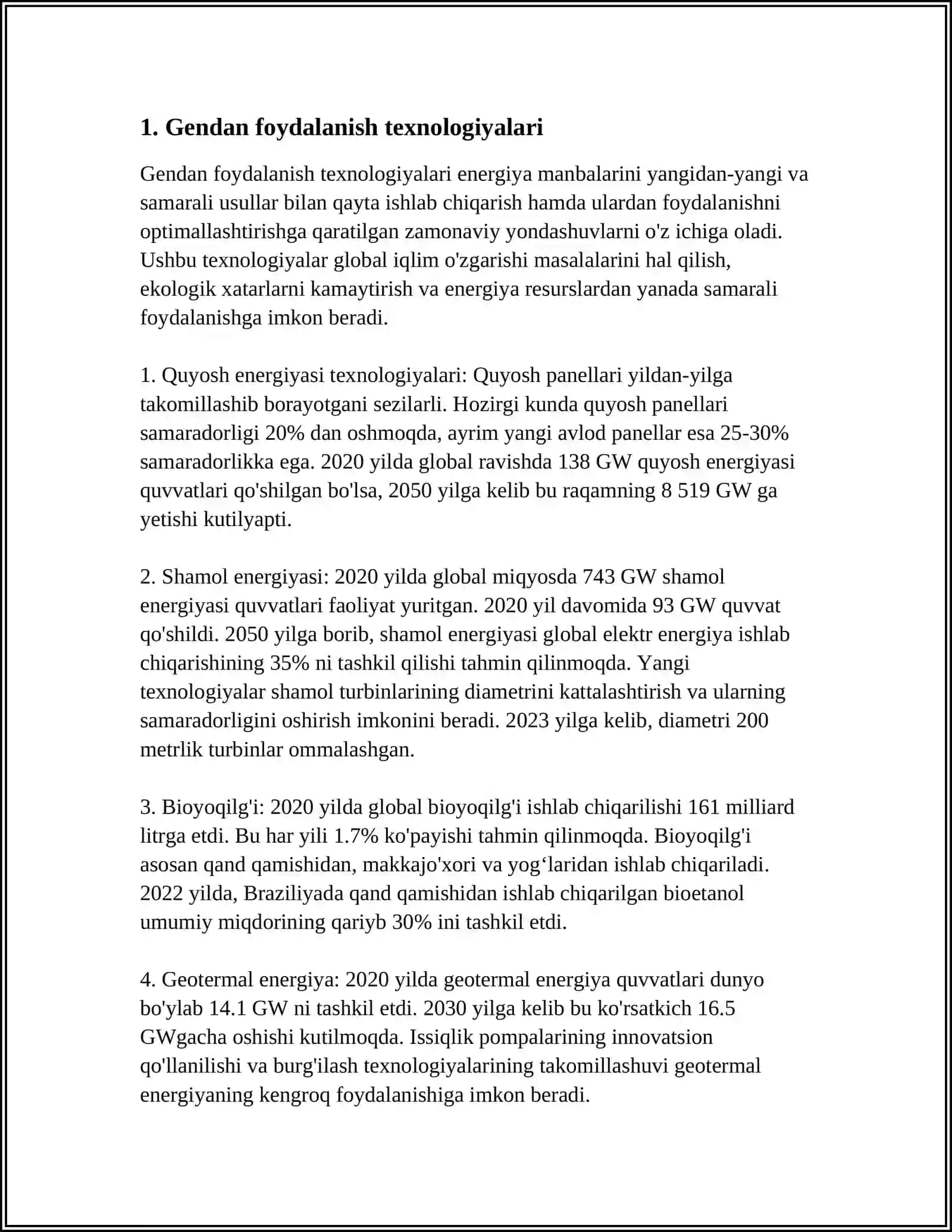 Gendan foydalanish texnologiyalari 3