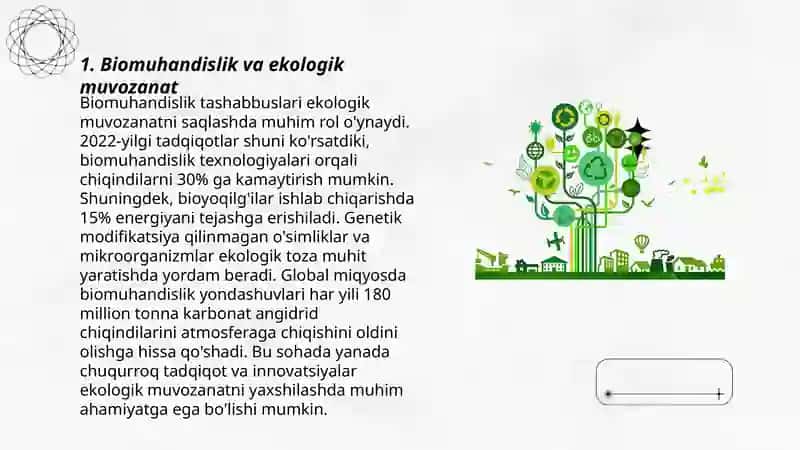 Biomuhandislik va ekologik muvozanat 3