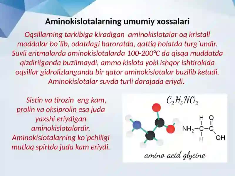 Aminokislotalarning alamshinuvireaksiyalari 3