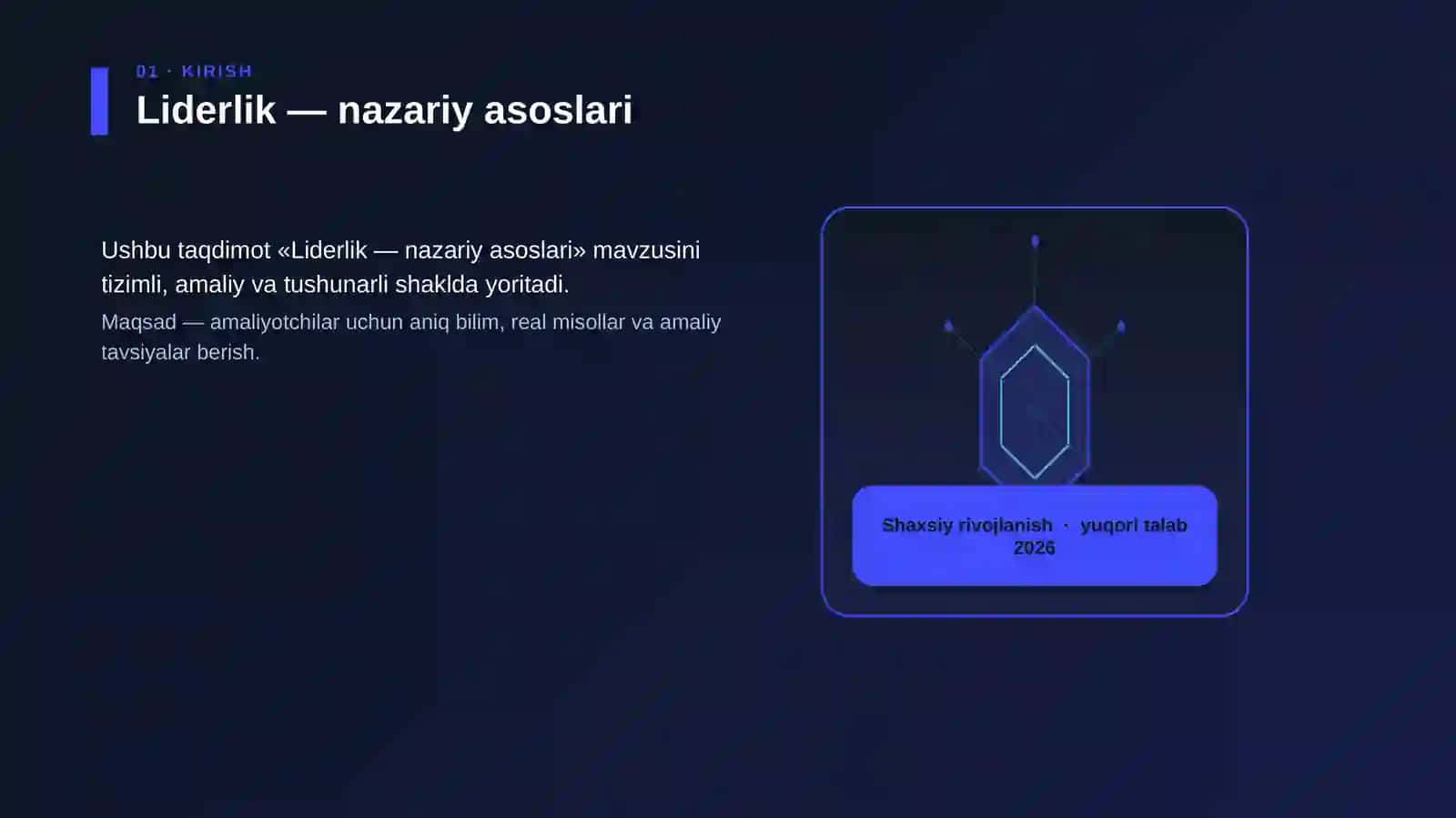 Liderlik — nazariy asoslari 3