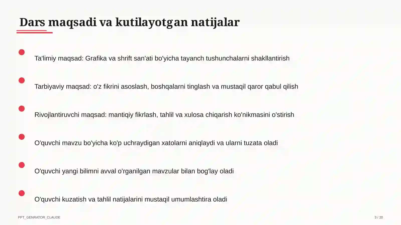 Grafika va shrift san'ati (6-sinf) 3