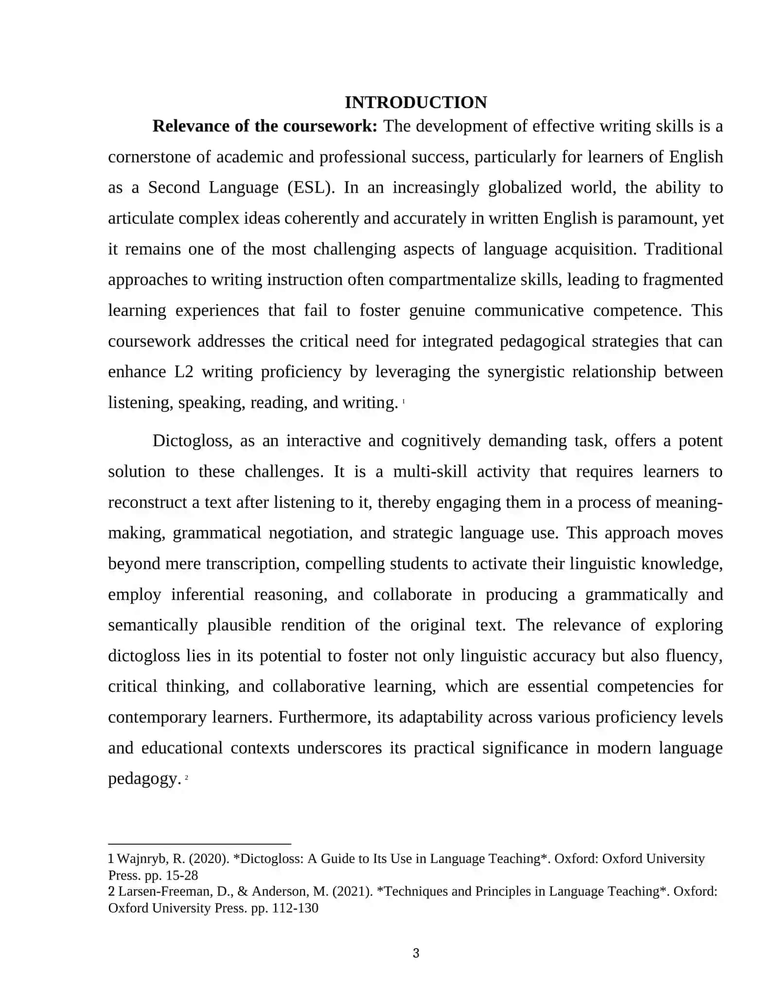 Tojiddinova Gulshoda - Teaching Writing Through Dictogloss Activities 3