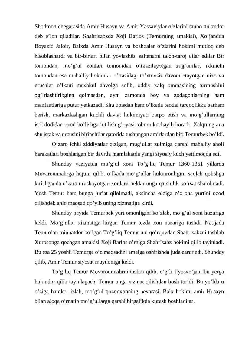 Temur va Temuriylar davrida iqtisodiy siyosat 3