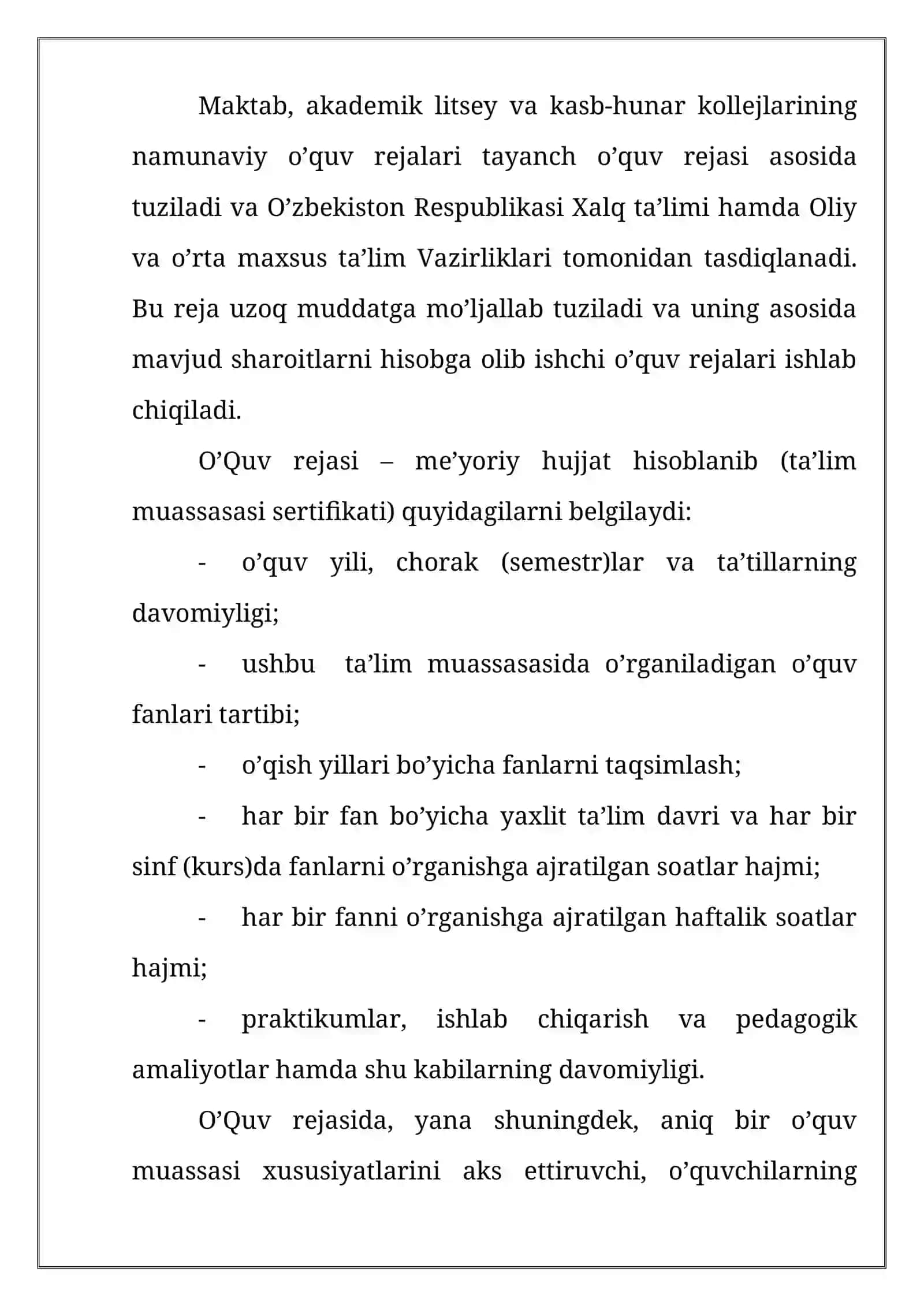 Pedagogika texnikumida ta'lim berishning mazmuni 3