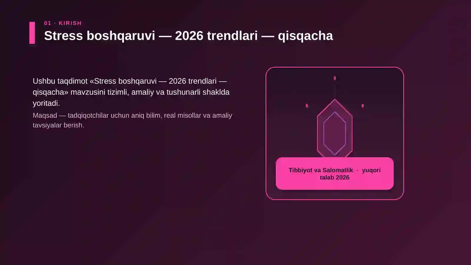 Stress boshqaruvi — 2026 trendlari — qisqacha 3