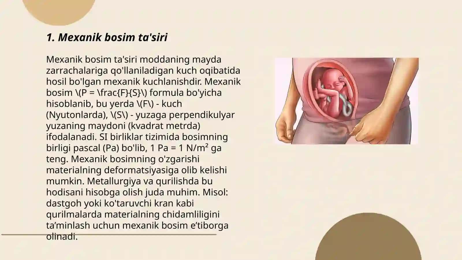 Mexanik bosim ta'siri 3