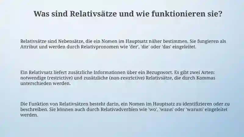 Relativsätze 3