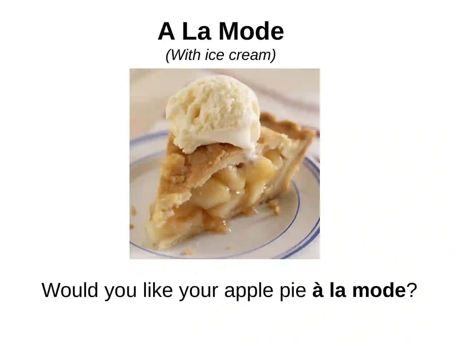 A La Carte 3