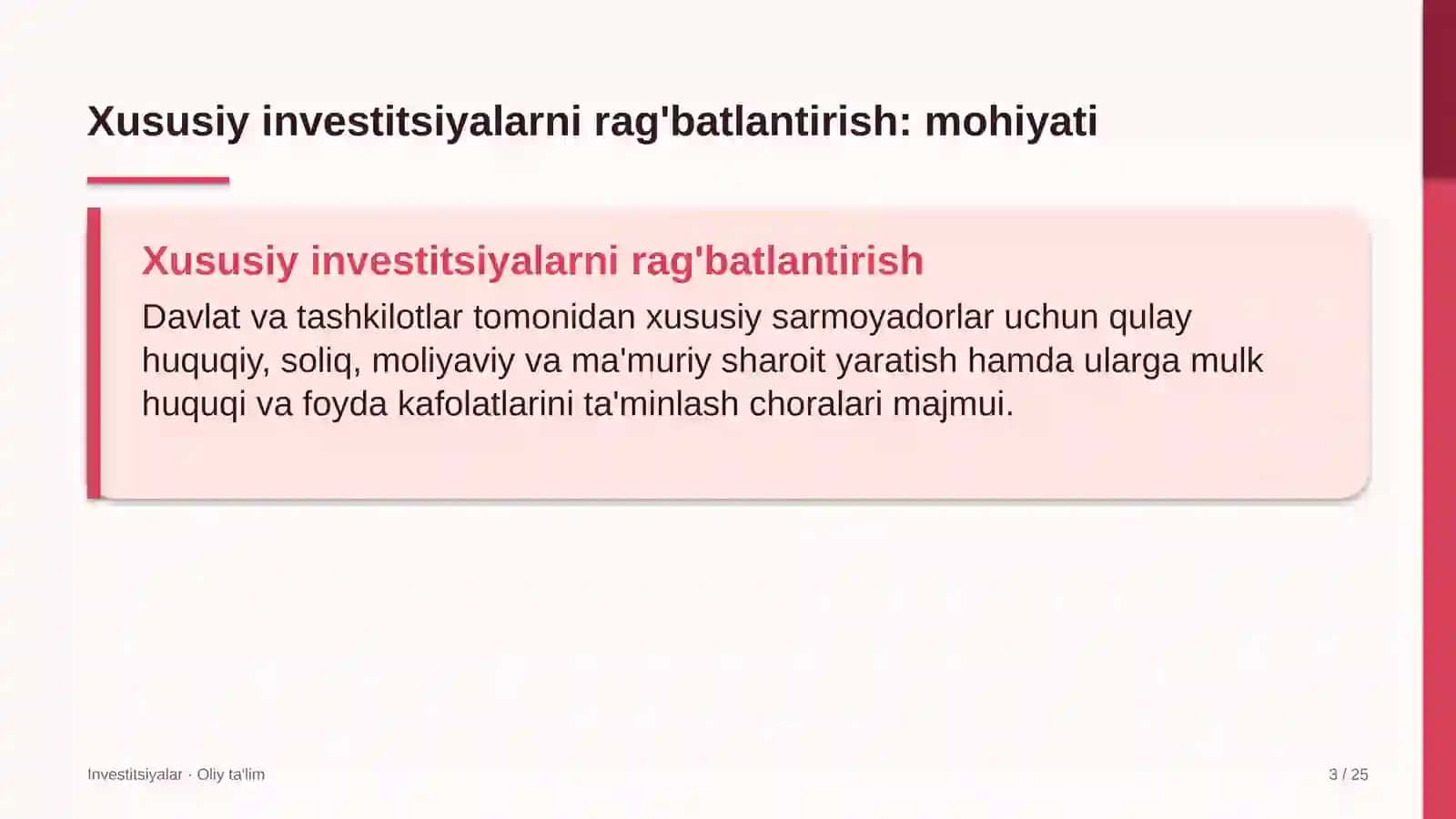 Axborot agentliklarida xususiy investitsiyalarni rag'batlantirish 3