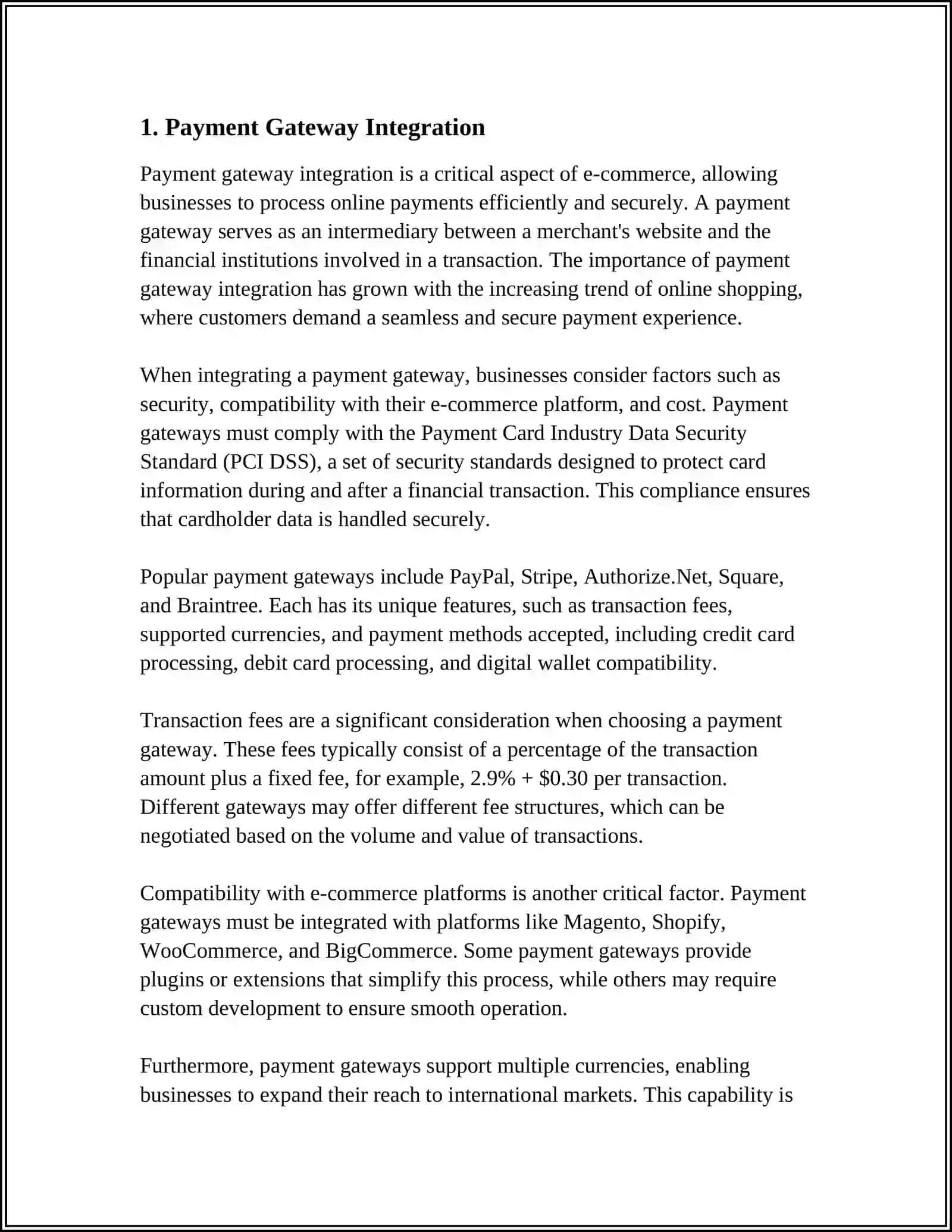 E-COMMERCE COMPANIES AND TRANSOCTION 3