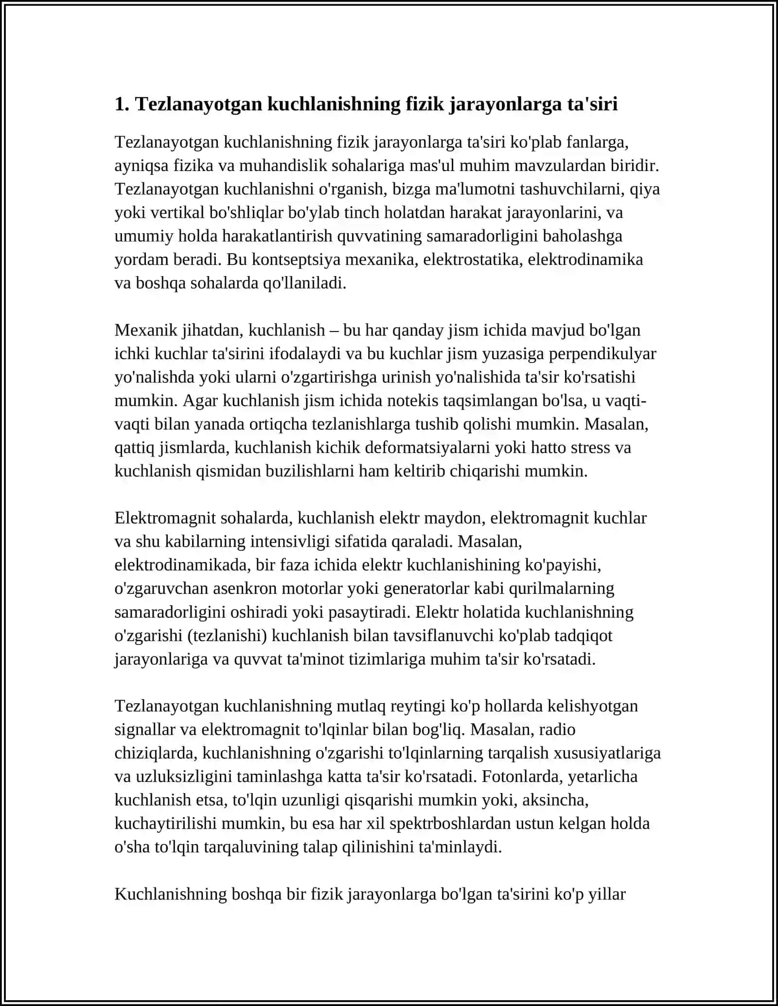 TEBRANISH KONTURIDAGI FIZIK JARAYONLAR. TOMSON FORMULASI. MAJBURIY ELEKTROMAGNIT TEBRANISHLAR. OZGARUVCHAN TOK. OZGARUVCHAN TOK ZANJIRIDAGI SIGIM VA INDUKTIVLIK 3