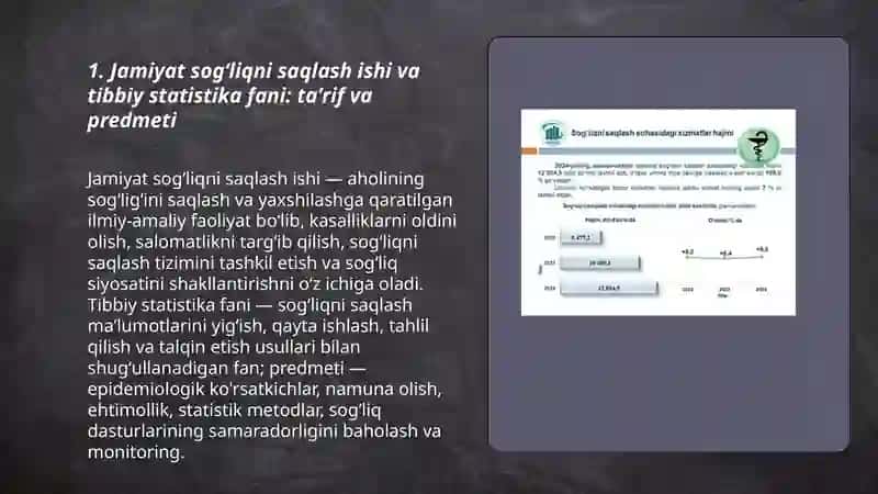 Jamiyat sogʻliqni saqlash ishi va tibbiy statistika fani 3