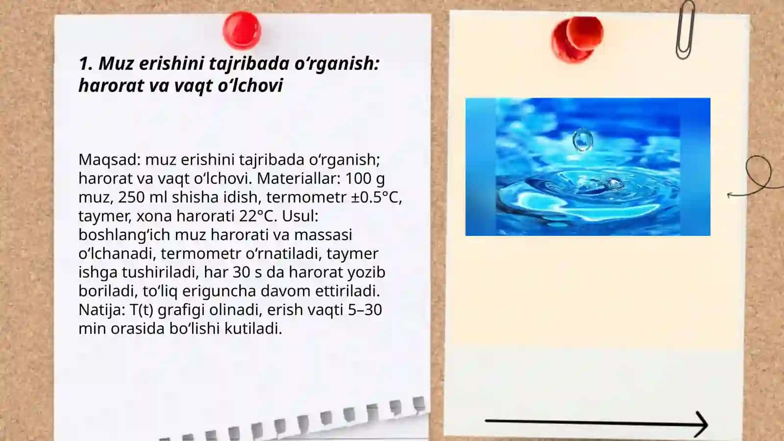Muz erishini tajribada o‘rganish: harorat va vaqt o‘lchovi 3