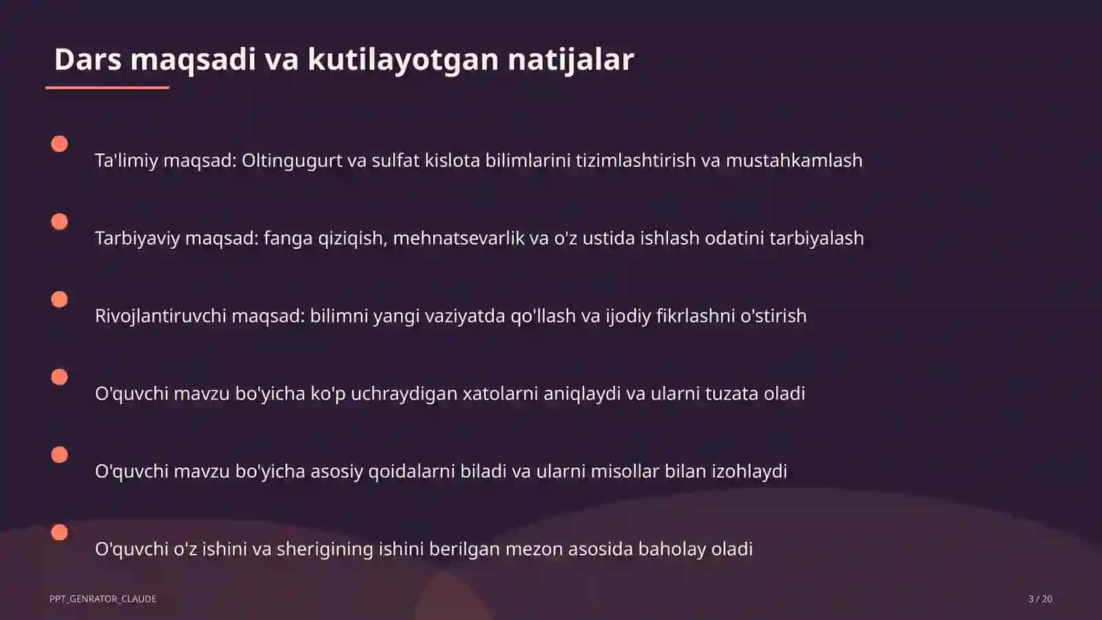 Oltingugurt va sulfat kislota (9-sinf) 3