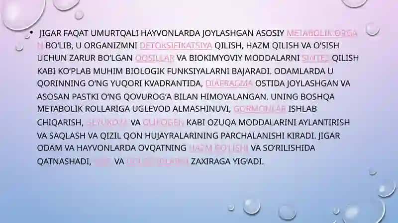 Jigar-hujayra yetishmovchiligi va jigar komasi vujudga kelishining biokimyoviy mexanizmlari va tashxisi 3